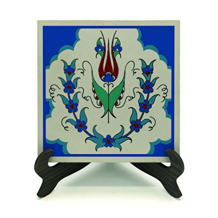 Osmanlı İznik Çini DeseniBaskılı MDF Masaüstlük