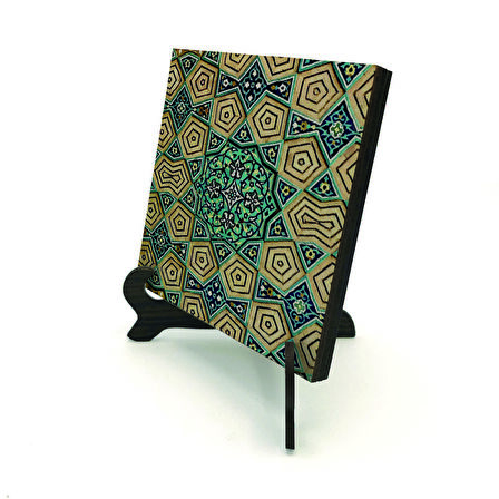 Geometrik Rumi DesenBaskılı MDF Masaüstlük