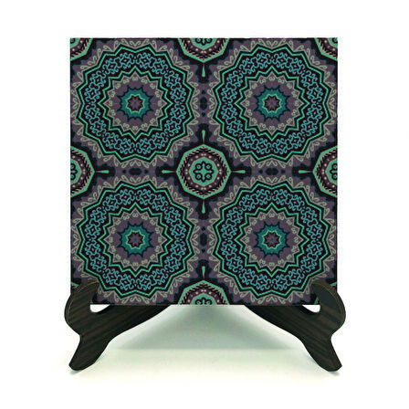 Mandala DesenBaskılı MDF Masaüstlük