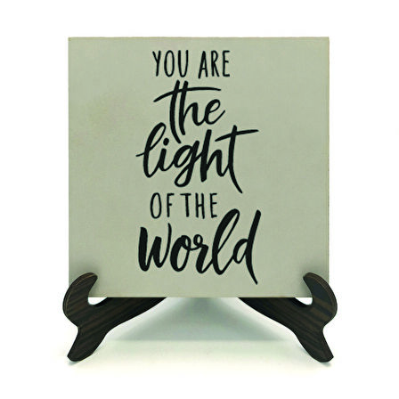 Matta 5:14 AyetiBaskılı MDF Masaüstlük