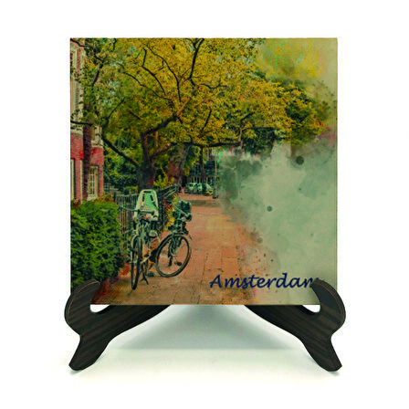 Amsterdam GörseliBaskılı MDF Masaüstlük