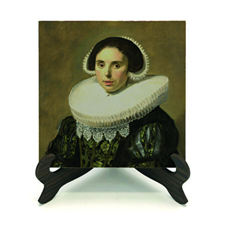 "Bir Kadın Portresi" ResmiBaskılı MDF Masaüstlük