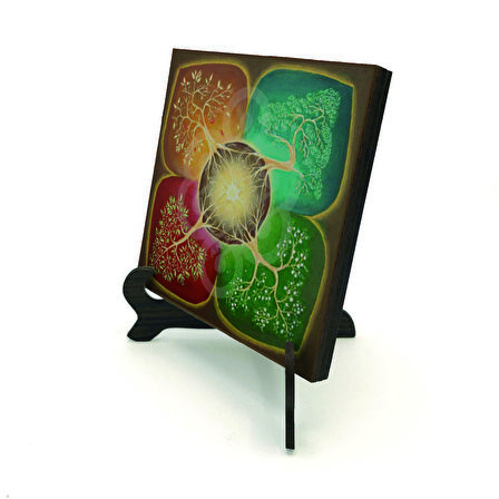 4 Mevsim AğaçBaskılı MDF Masaüstlük