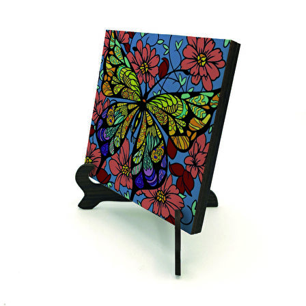 KelebekBaskılı MDF Masaüstlük