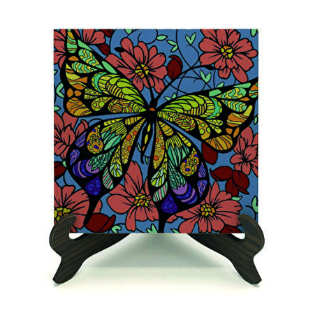 KelebekBaskılı MDF Masaüstlük