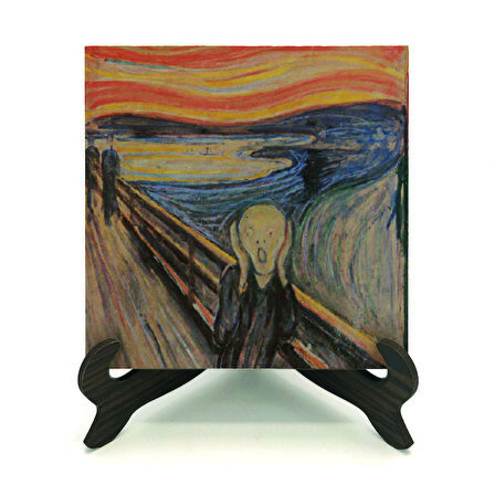  Çığlık (Edvard Munch, 1893)Baskılı MDF Masaüstlük