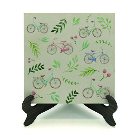Hollanda Bisklet GörseliBaskılı MDF Masaüstlük