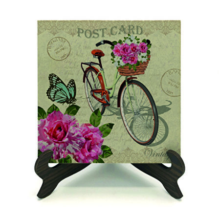 Hollanda Bisklet GörseliBaskılı MDF Masaüstlük