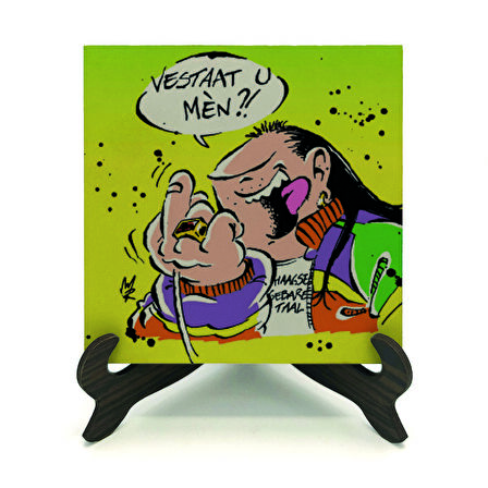 Haagse Harry (Hollanda Çizgiroman Karakteri)Baskılı MDF Masaüstlük