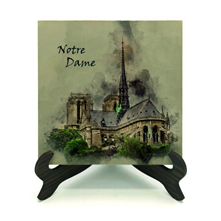 Notre DameBaskılı MDF Masaüstlük