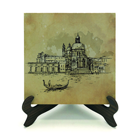 Venedik GörseliBaskılı MDF Masaüstlük