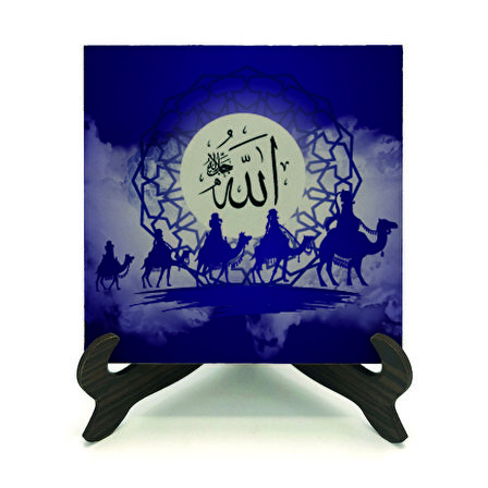 Çöl Kervanı Baskılı MDF Masaüstlük