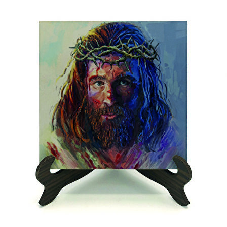 Hz. İsa GörseliBaskılı MDF Masaüstlük