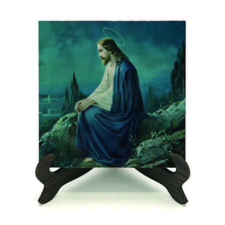 Hz. İsa GörseliBaskılı MDF Masaüstlük