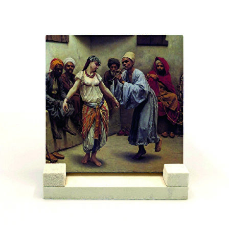 "Kahire’de Kafe’de Dans"  ResmiBaskılı MDF Masaüstlük