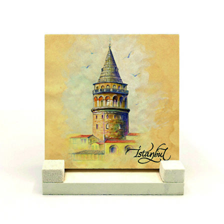 Galata KulesiBaskılı MDF Masaüstlük