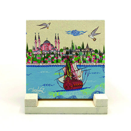 Ayasofya Camii Baskılı MDF Masaüstlük