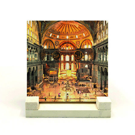 Ayasofya Camii içiBaskılı MDF Masaüstlük