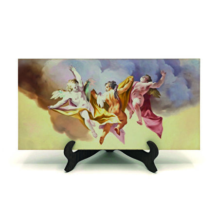 Melekler Baskılı MDF Masaüstlük