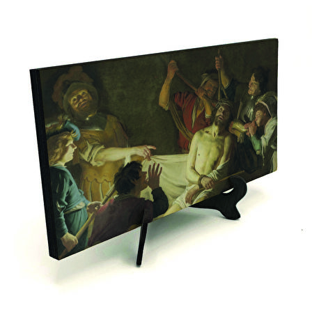Dikenlerle Taçlandırılan İsa (Gerard van Honthorst, 1622) Baskılı MDF Masaüstlük