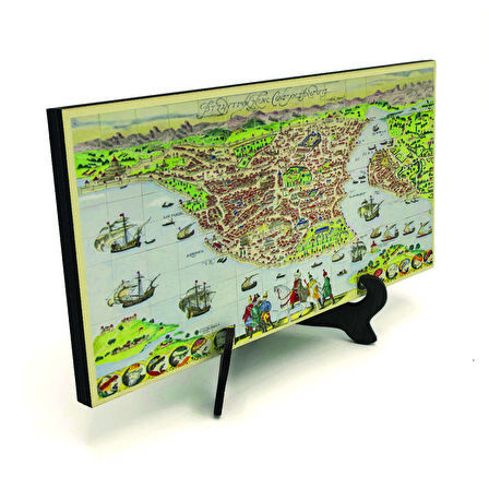 Bizans HaritasıBaskılı MDF Masaüstlük