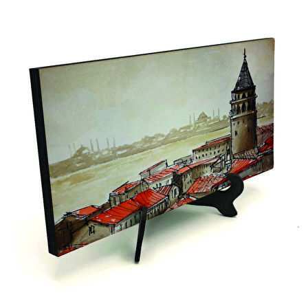 Galata KulesiBaskılı MDF Masaüstlük