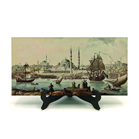 Eski İstanbul ManzarasıBaskılı MDF Masaüstlük