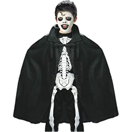 Siyah Renk Yakalı Halloween Pelerini 90 cm -MİRAYLİFE