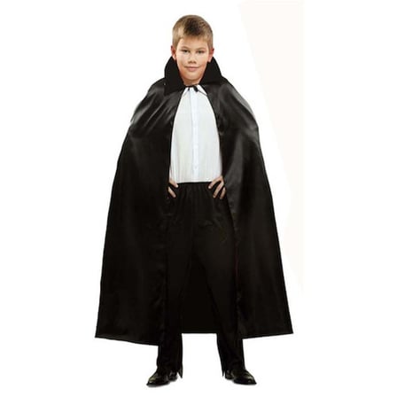 Siyah Renk Yakalı Halloween Pelerini 90 cm -MİRAYLİFE