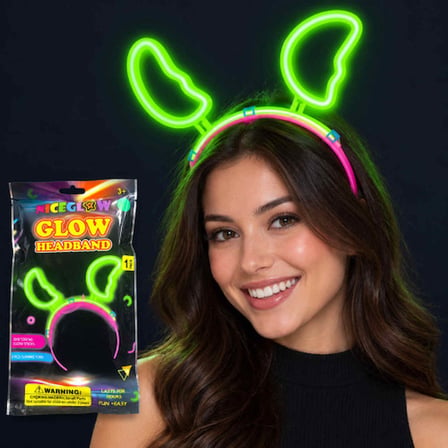 Glow Neon Işıklı Ay Şekilli Yeşil Glow Taç -MİRAYLİFE