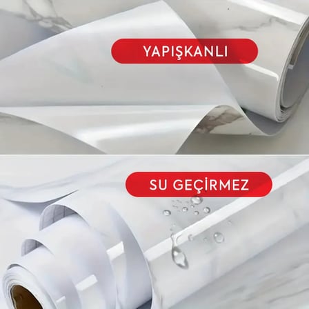 Mermer Desenli Kaplama Kağıdı 5 Metre -MİRAYLİFE