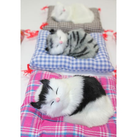 Yastıkta Uyuyan Kedi Sesli Alk25 -MİRAYLİFE
