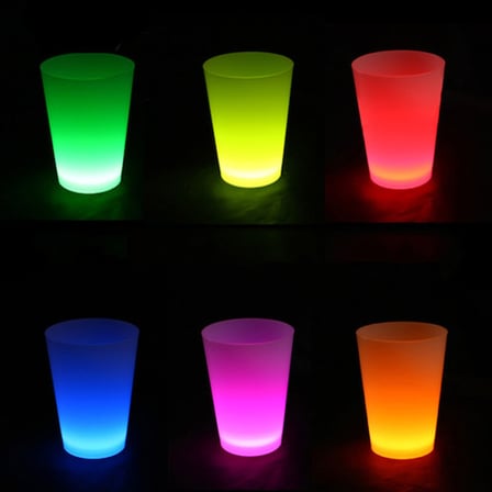 Neon Parti Glow Bardak 1.5 oz Karışık Renk 1 Adet Tekli -MİRAYLİFE
