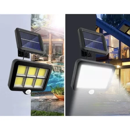 120 Cob Led Solar Panelli 3 Modlu Duvar Lambası Uzaktan Kumandalı -Mi̇Rayli̇Fe
