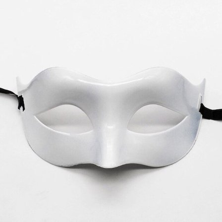 Beyaz Renk Masquerade Kostüm Partisi Venedik Balo Maskesi -MİRAYLİFE