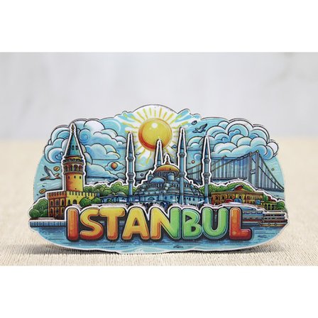 Ahşap İstanbul Temalı Magnet -MİRAYLİFE