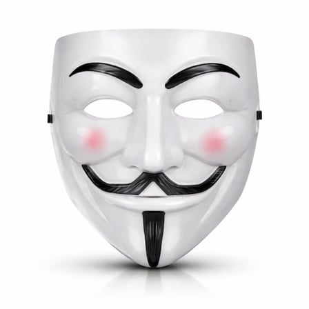 V Mask Premium Vendetta Beyaz Maske (Guy Fawkes Stil) -MİRAYLİFE