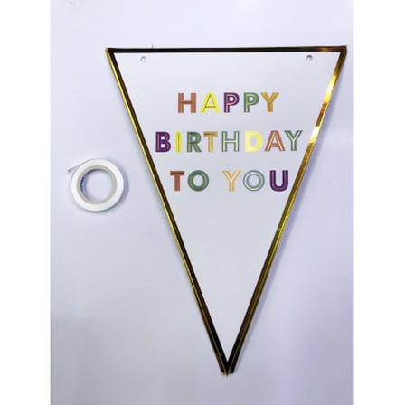 Happy Birthday To You Flama Bayrak Süs -MİRAYLİFE