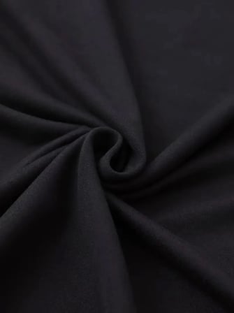 Baskılı Oversize Bisiklet Yaka T-shirt Siyah Siyah M