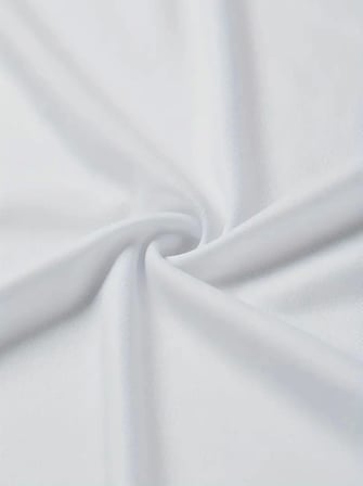 Baskılı Oversize Bisiklet Yaka T-shirt - Beyaz