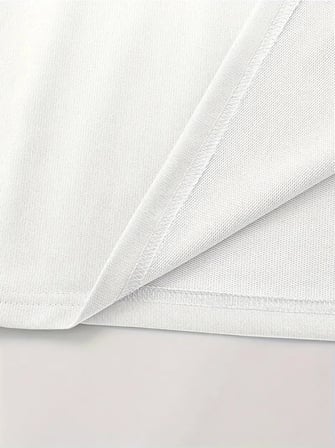 Baskılı Oversize Bisiklet Yaka T-shirt - Beyaz