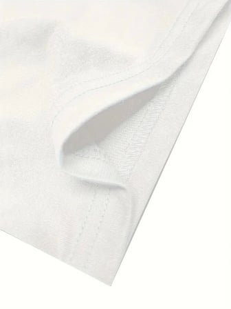Baskılı Oversize Bisiklet Yaka T-shirt - Beyaz