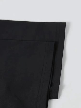 Baskılı Oversize Bisiklet Yaka T-shirt - Siyah Siyah S