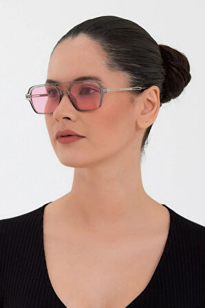 Yeni Sezon Unisex Pembe Camlı Güneş Gözlüğü