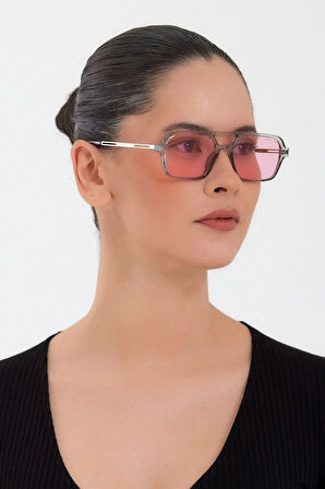 Yeni Sezon Unisex Pembe Camlı Güneş Gözlüğü
