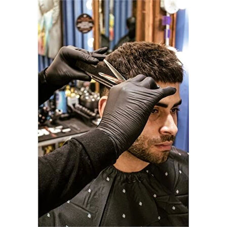 Transformacion Kuaför Eldiven Güzellik Salonu Berber Dövme Eldiveni SMALL SİYAH 100 ADET 720691