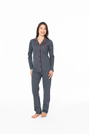 Kadın Pamuklu Lisanslı Pijama Takımı 20138