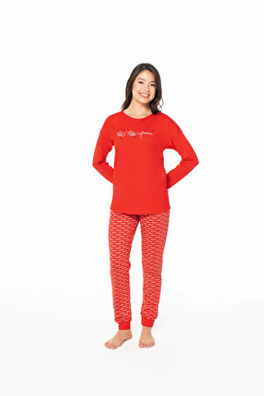 Kadın Pamuklu Lisanslı Pijama Takımı 20147