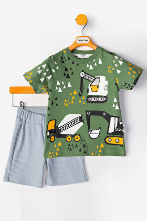 Erkek Bebek ikili Takım Erkek Çocuk Yazlık Takım Erkek Bebek Şortlu Takım Erkek Bebek alt ust Takım