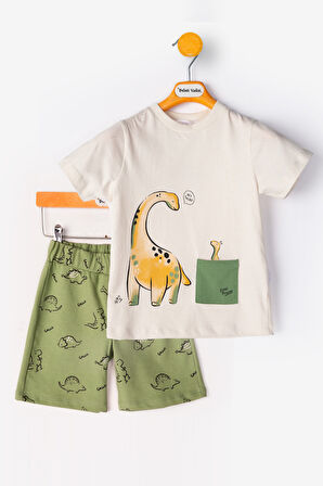 Zürafa Şortlu Erkek Bebek alt ust Takım Erkek Bebek Takım İkili Erkek Çocuk Takım Erkek Bebek Giyim